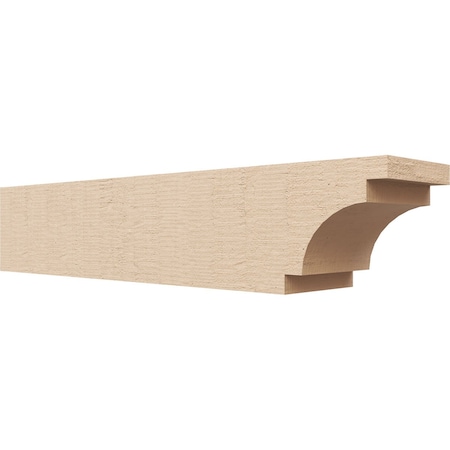 Ekena Millwork 4in. W x 4in. H x 20in. L Mediterranean Woodgrain TimberThane Rafter Tail, Primed Tan RFTUR04X04X20MEDRCPR
